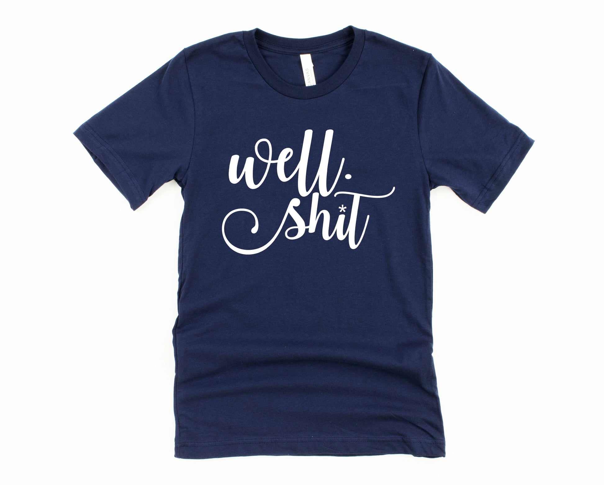 Wholesale Well, Shit Graphic Tee - Navy