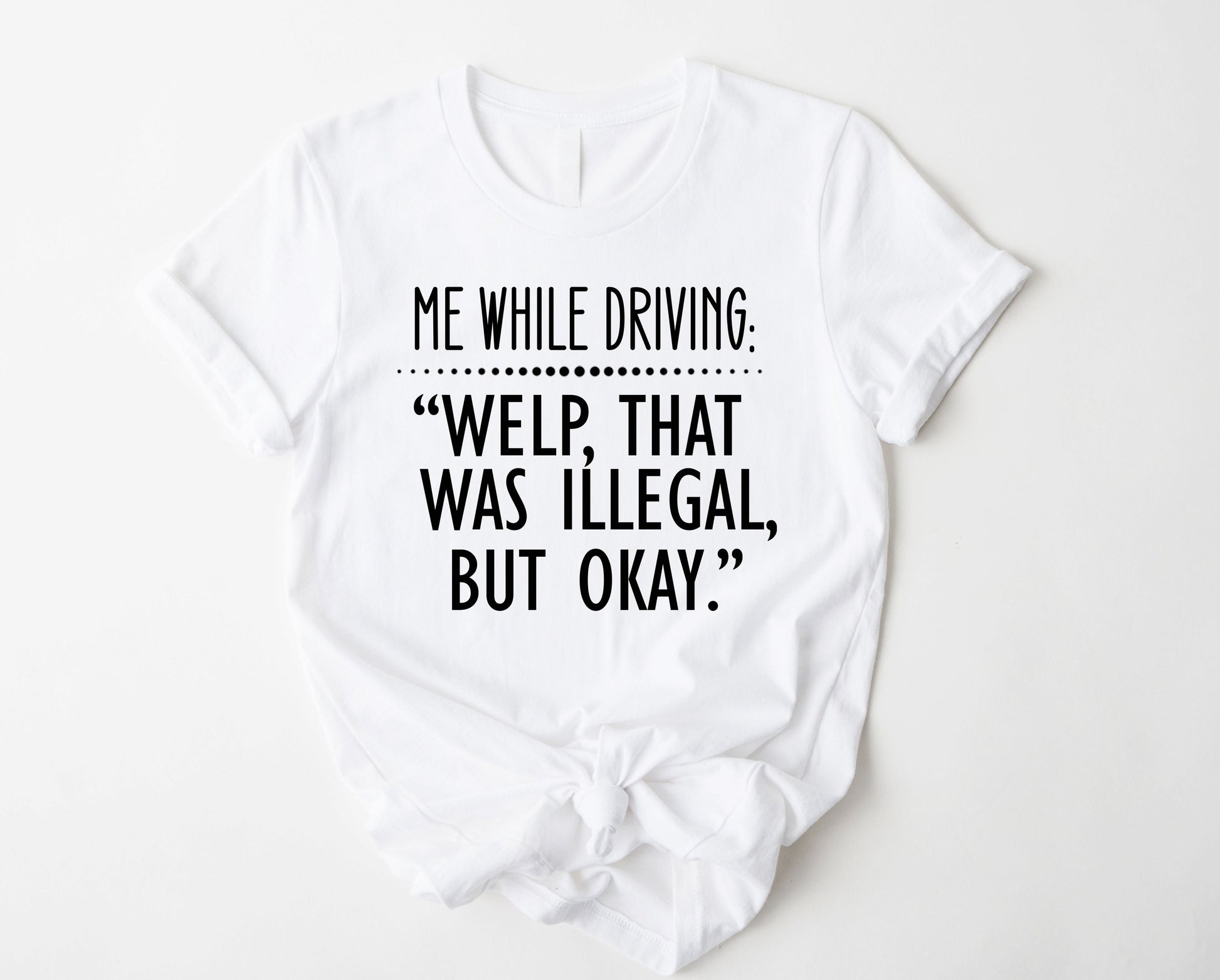 Wholesale Welp That Was Illegal Graphic Tee - Red