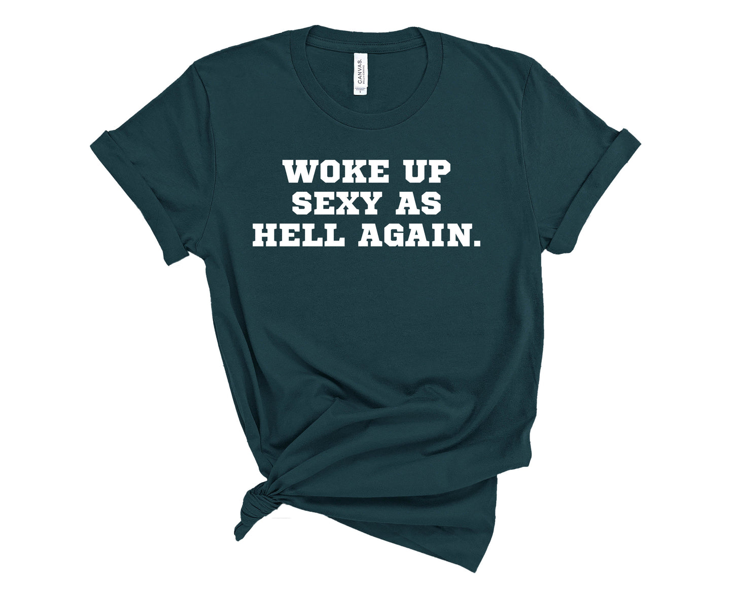 Wholesale Woke Up Sexy Graphic Tee - Olive