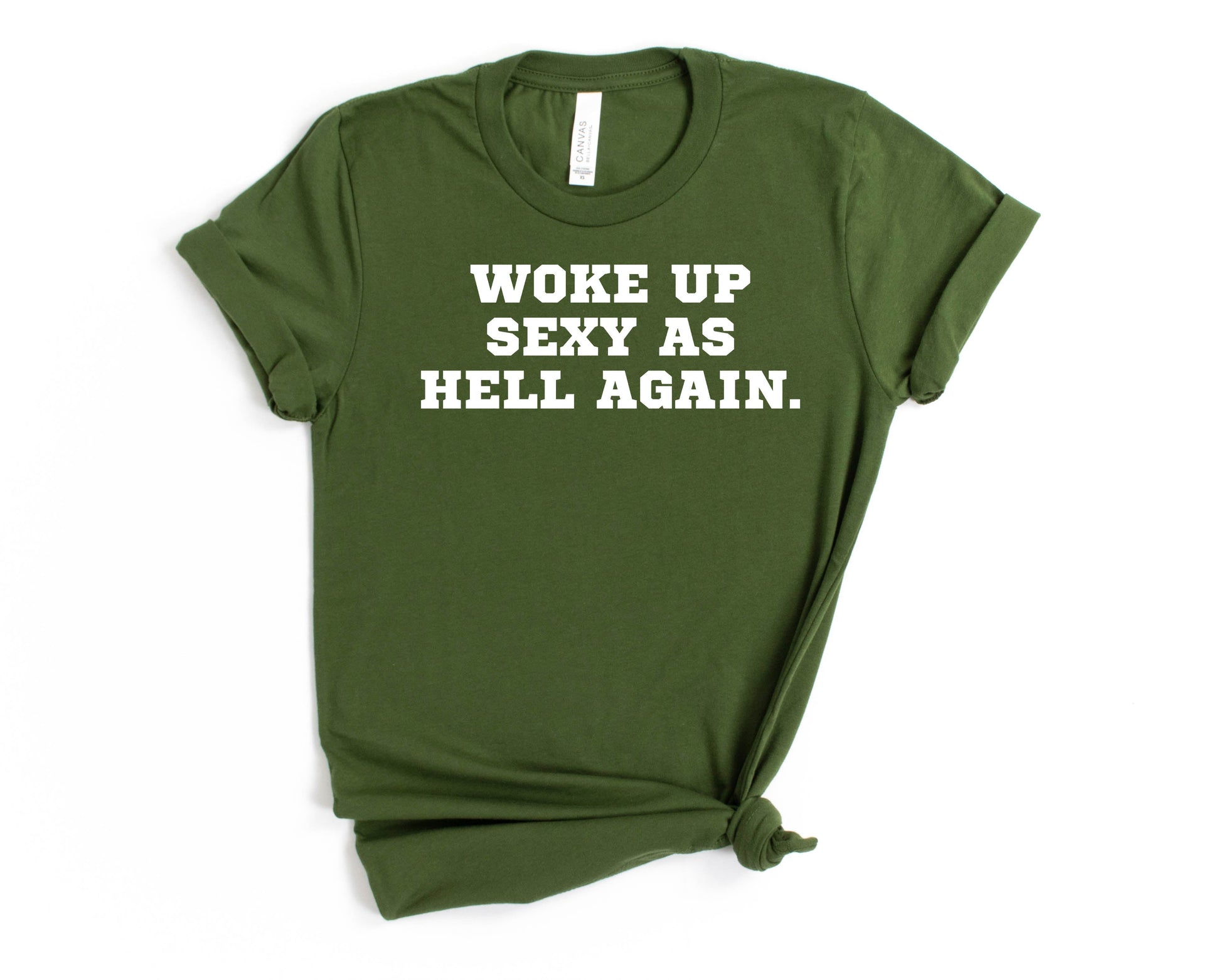 Wholesale Woke Up Sexy Graphic Tee - Navy