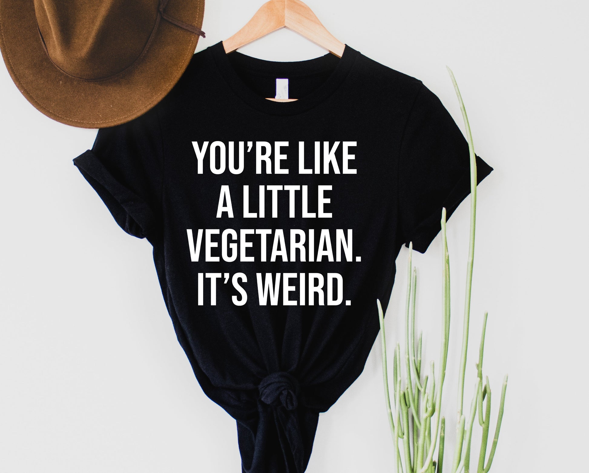 Wholesale You're Like a Little Vegetarian Graphic Tee - Heather Green